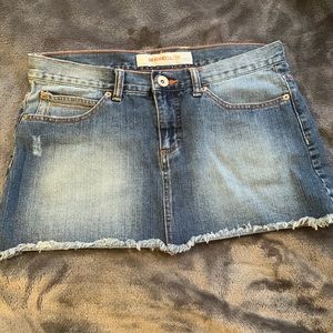 Missimo Denim mini Jean skirt size 11.